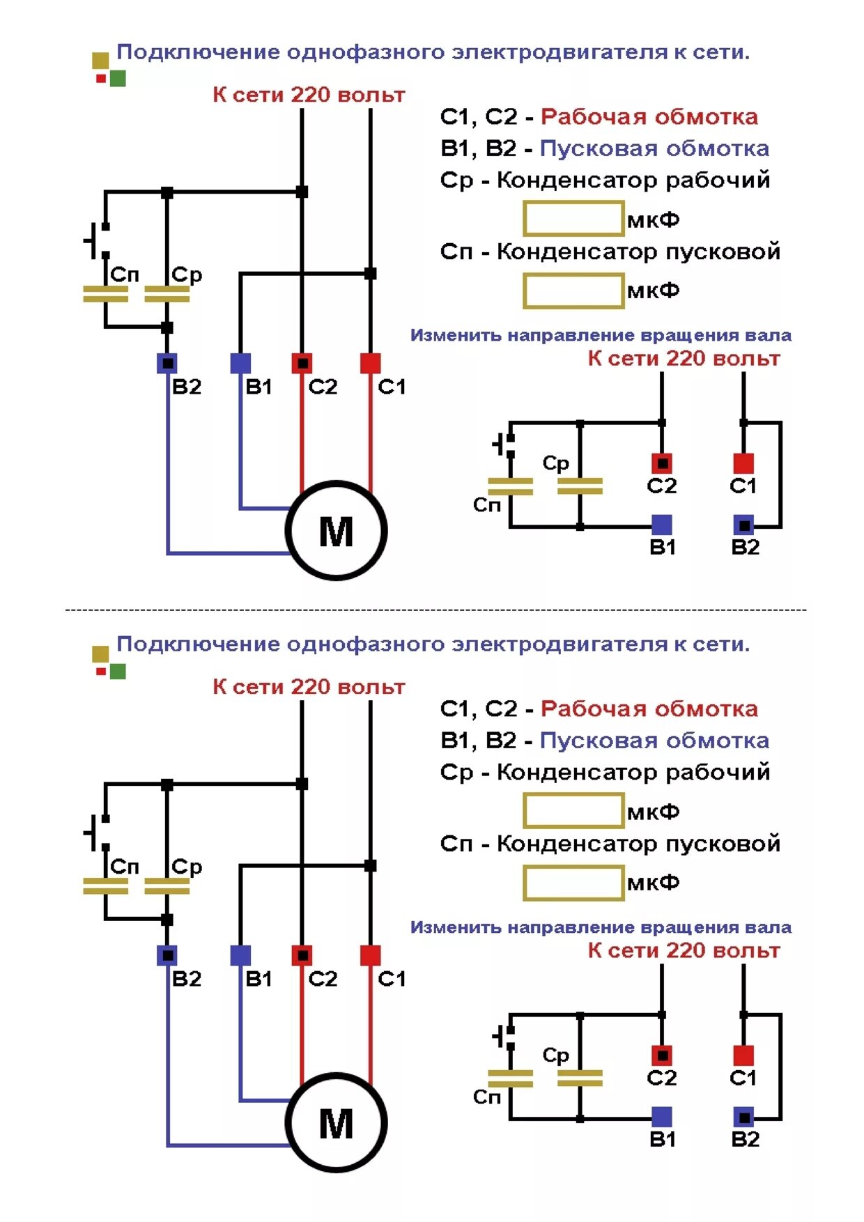 Схема подключения электродвигателя 2.2 КВТ однофазный. Схема подключения электродвигателя 220 вольт. Схема для однофазного электродвигателя на 220 вольт. Схема подключения асинхронного двигателя на 220 в через конденсаторы. Как подключить электромотор