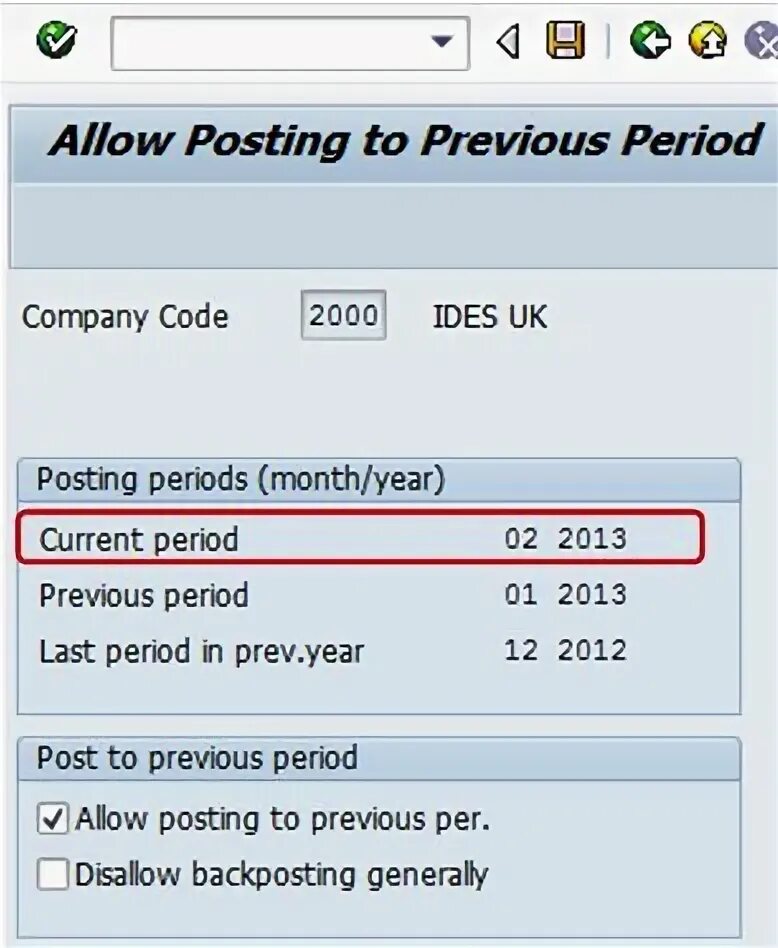 Copy the data if the previous period?. Allowed posting