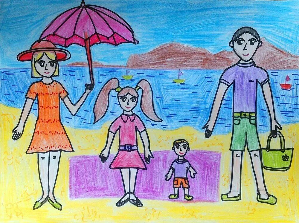 Кубановедение 2 класс семья. Рисунок на тему семья. Детские рисунки. Рисунок моя семья. Рисунок семьи детский.