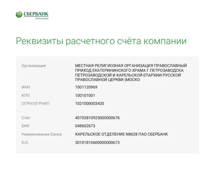 Реквизиты номеров телефонов