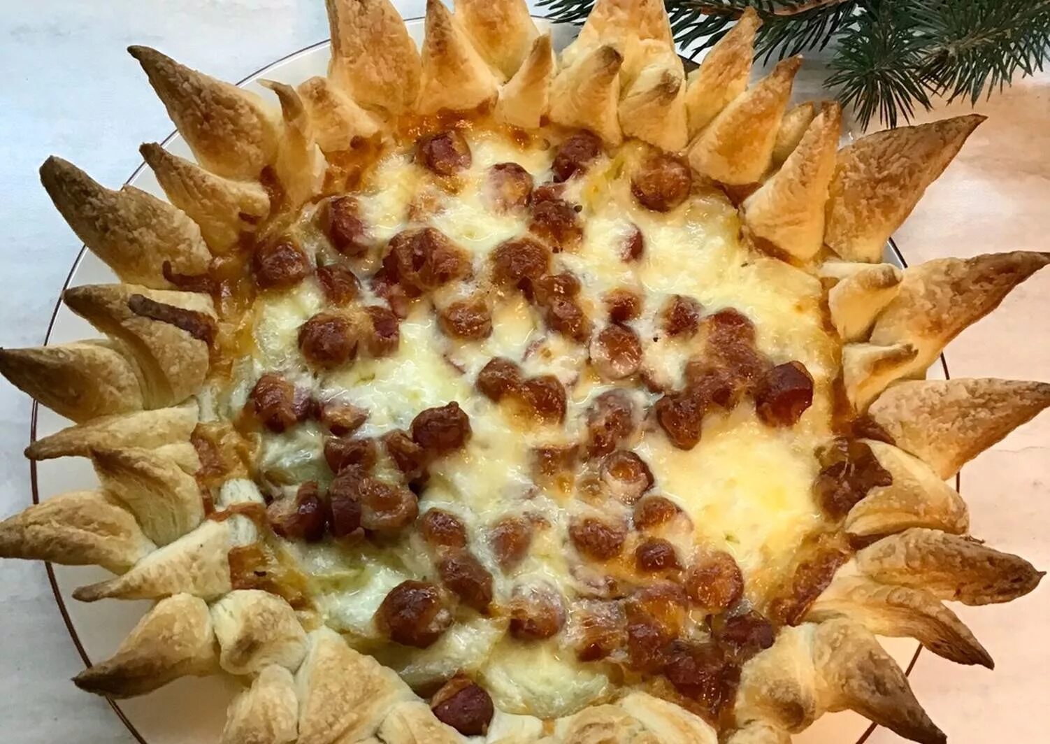 пирог подсолнух