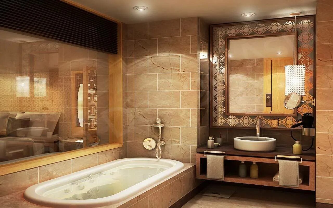 Ванна в ванной комнате в квартире. Ванная комната. Красивая ванная комната. Интерьер ванной комнаты. Красивая ванная в квартире.