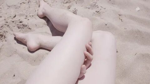 Sand feet woman Beaches pale legs.