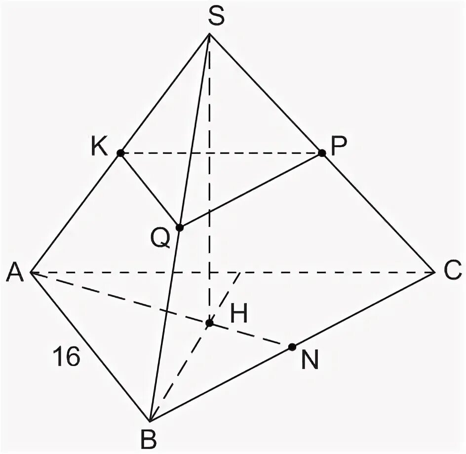 Номер 14 егэ информатика. В правильном треугольнике пирамиде SABC точка l. В правильной треугольной пирамиде SABC точка l середина ребра. Средняя линия правильной треугольной пирамиды. В правильной треугольной пирамиде точка к середина вс.