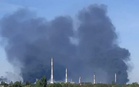 Горит кременчугский нпз