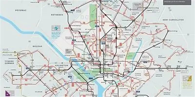 Карта метро автобусов