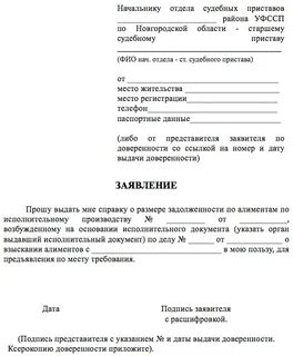 Сайт судебных приставов образец заявления