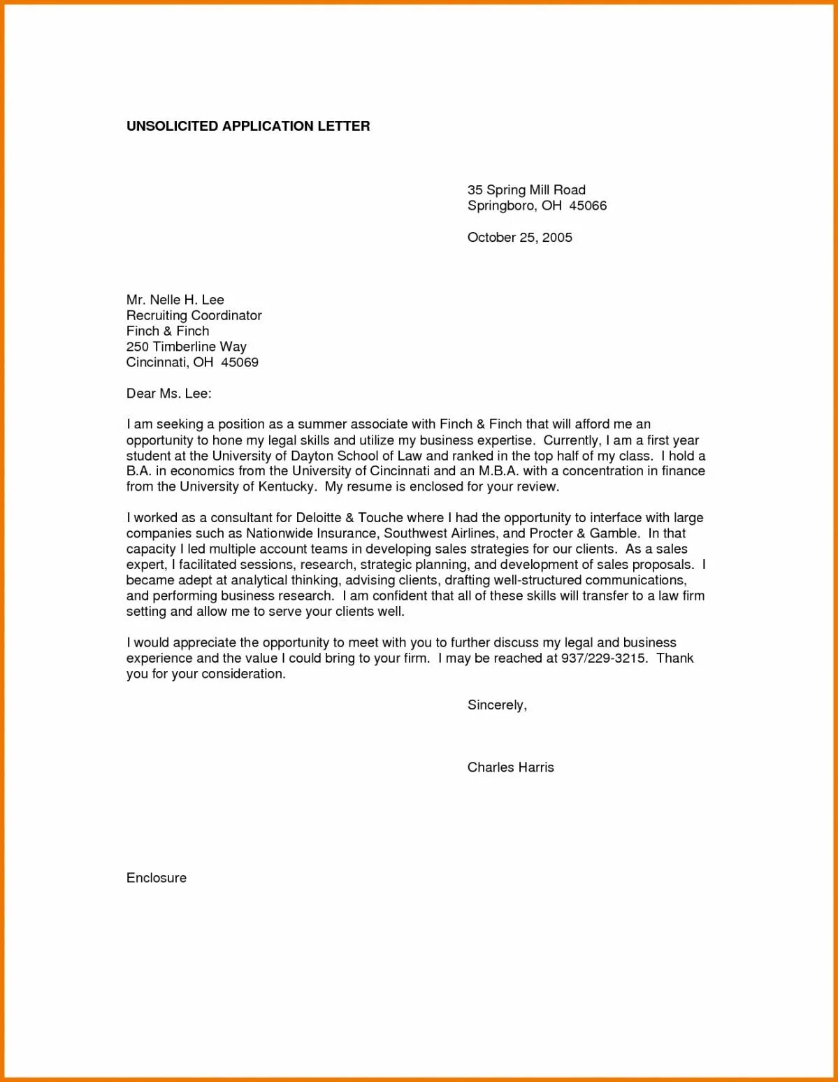Unsolicited перевод. Unsolicited letter. application letter structure. application letter for legal firm.