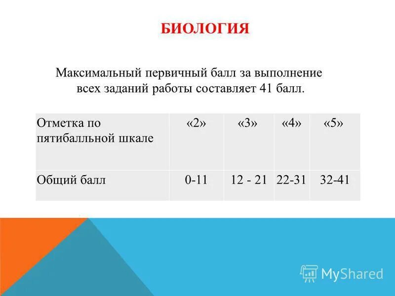 Максимальный первичный балл за выполнение экзаменационной работы