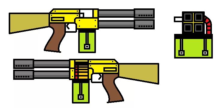 Чекен ган 3.8 01. Ракетница pixel gun. quad barrel shotgun. дробовик пиксель. пиксель ган 3д оружие.