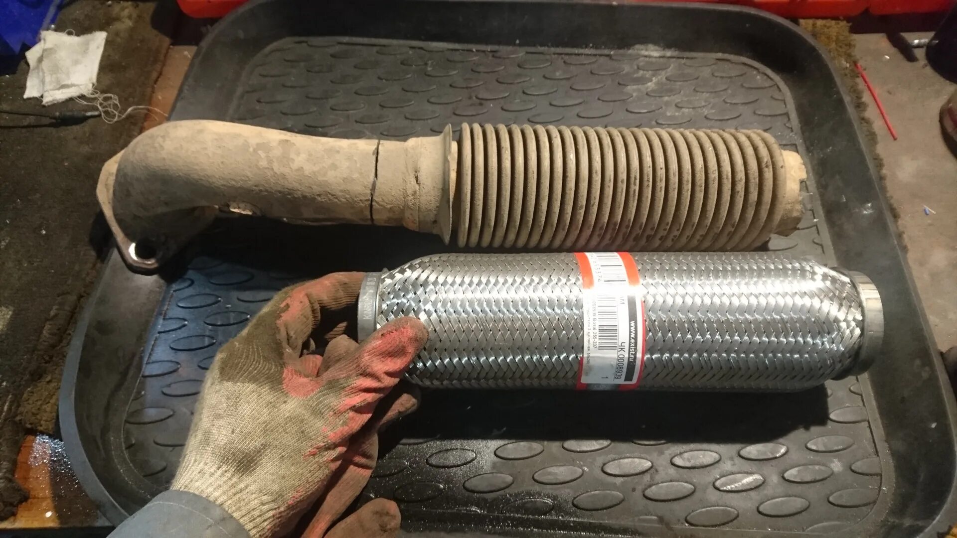 6 артикул. 6. Гофра глушителя mitsubishi lancer 9. 6. Гофра лансер 9 1.