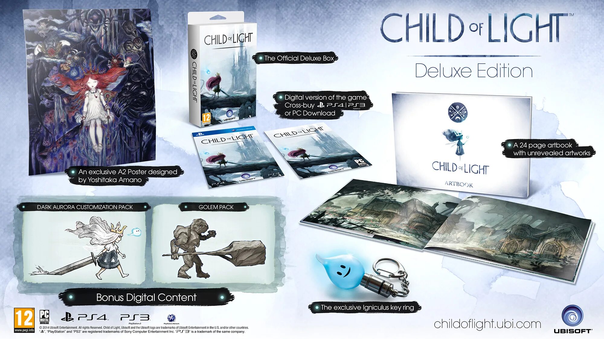 Child of Light ps4. Child of Light. Deluxe Edition. Коллекционное издание. Коллекционки игр.