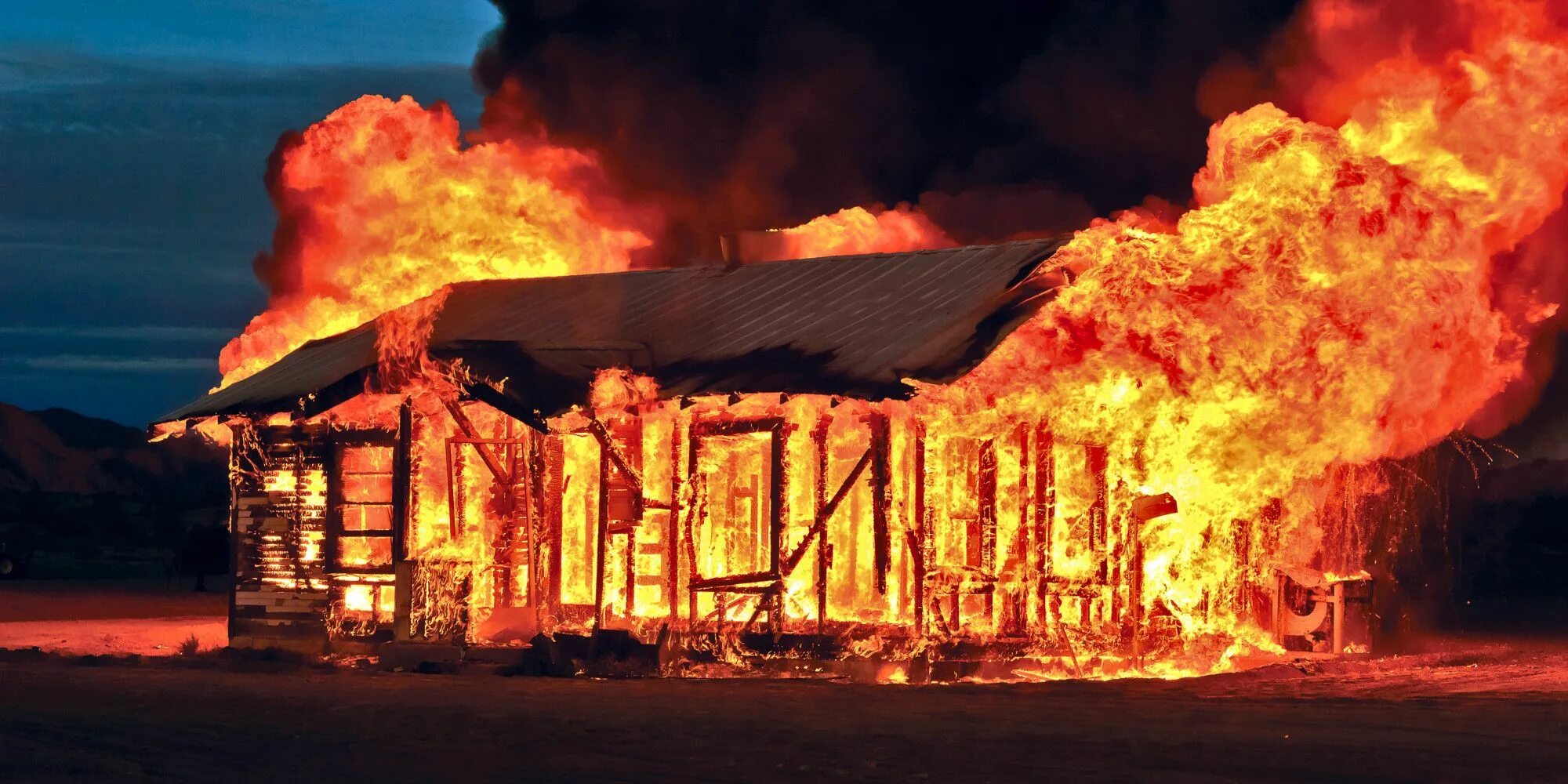 House is burning