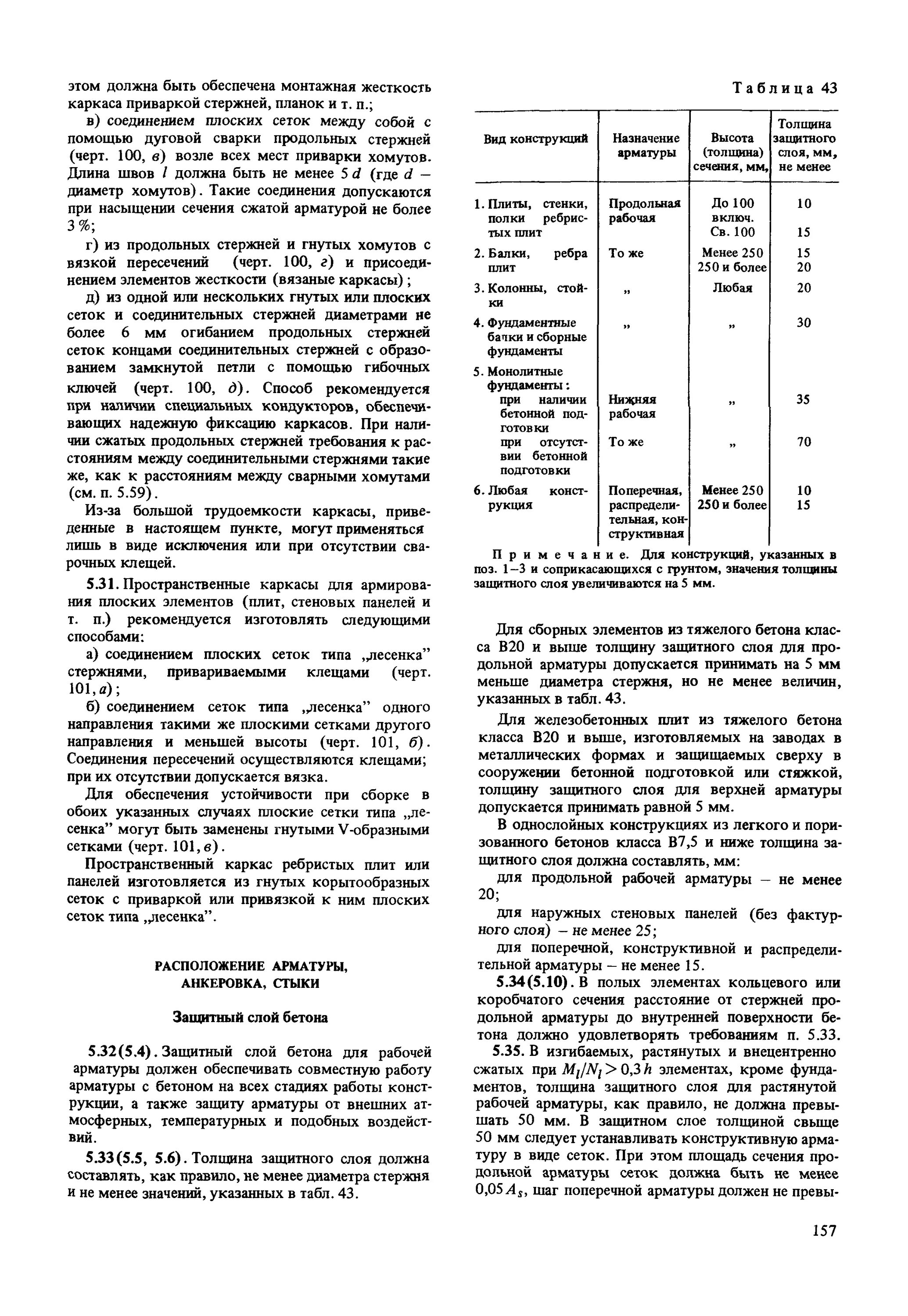 Снип 2.03 01 84 бетонные. Защитный слой бетона СП 28. Защитный слой бетона для поперечной арматуры балок. Величина защитного слоя бетона для арматуры. СНИП 2.03.01-84.