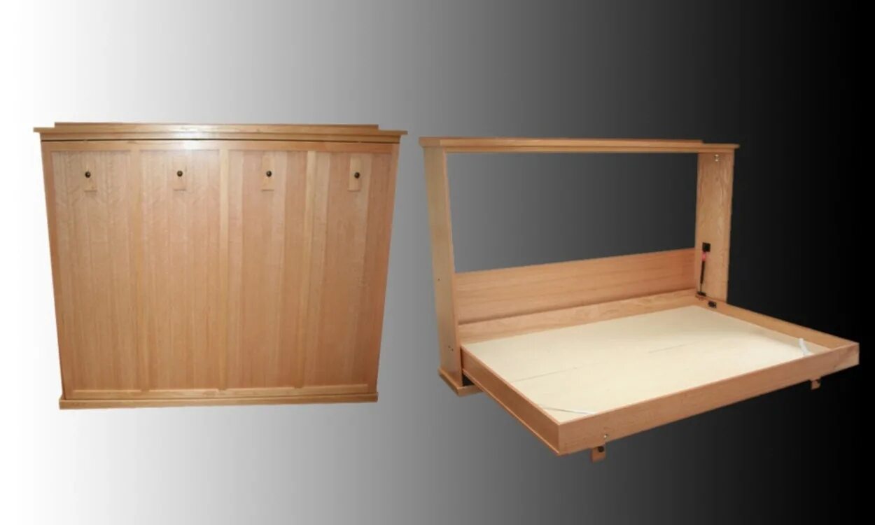 Кровать подъемная из дерева. Murphy Bed откидная кровать Мерфи. Откидная кровать-откидная Сладсон. Откидная кровать из дерева. Кровать шкаф деревянная.