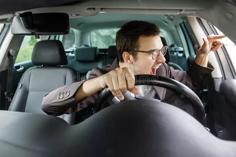 When he was driving