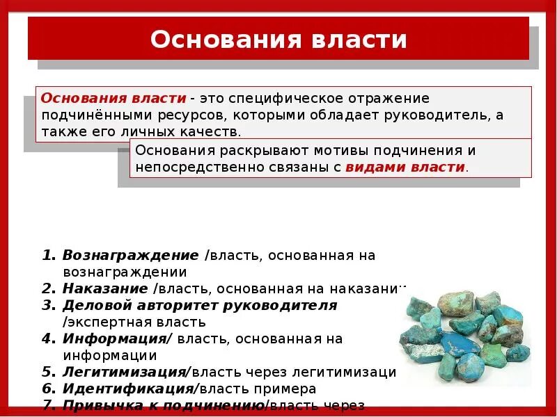 Источники основания власти