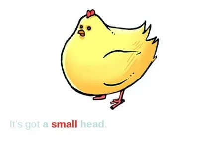 It s got a big head
