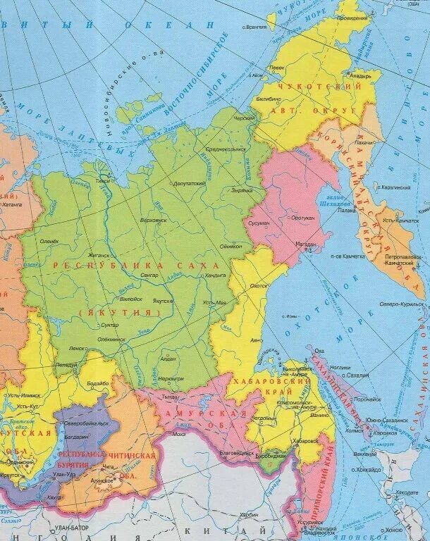Карта дальнего Востока России подробная с городами. Дальний Восток на карте России. Карта России Дальний Восток на карте. Дальневосточный регион на карте России.