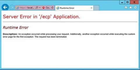Your request has failed