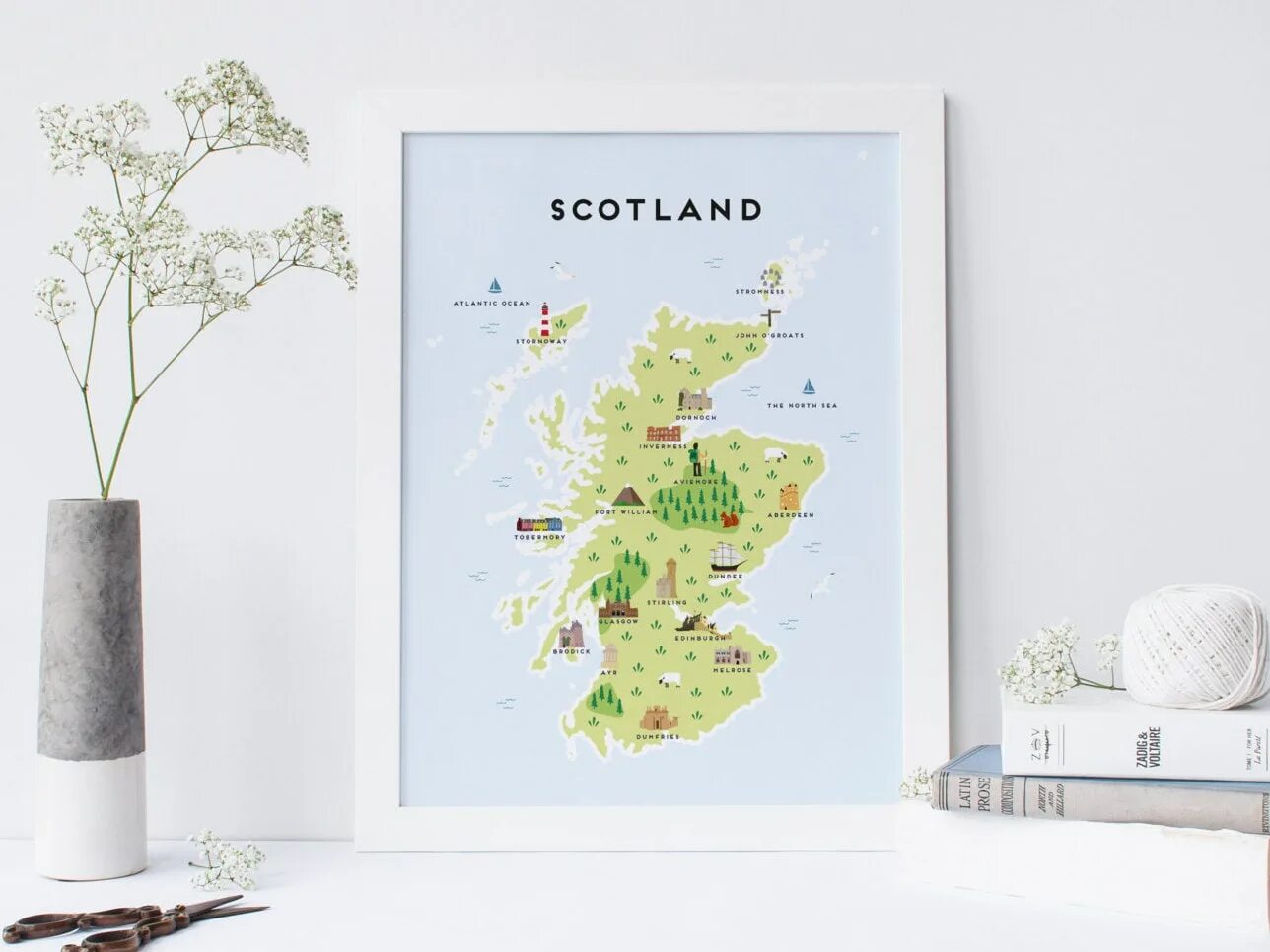 Маленькая шотландия на карте. Шотландия на карте Постер. Макет карты Шотландии. Карта Шотландии Постер купить. Nc500 Scotland Map.