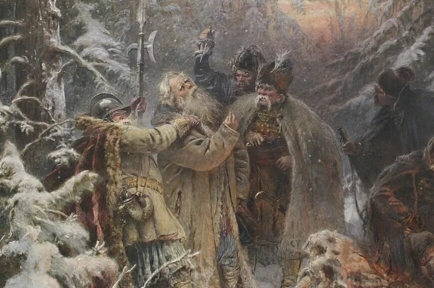 Образ сусанина. Маковский Иван Сусанин. Иван Сусанин подвиг. Иван Сусанин 1612. Скотти подвиг Ивана Сусанина.