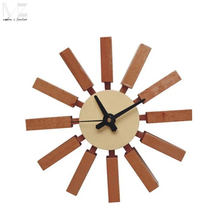 Block the clock. Часы из дерева. часы настенные деревянные дизайнерские. настенные часы eames block clock. часы под стул.
