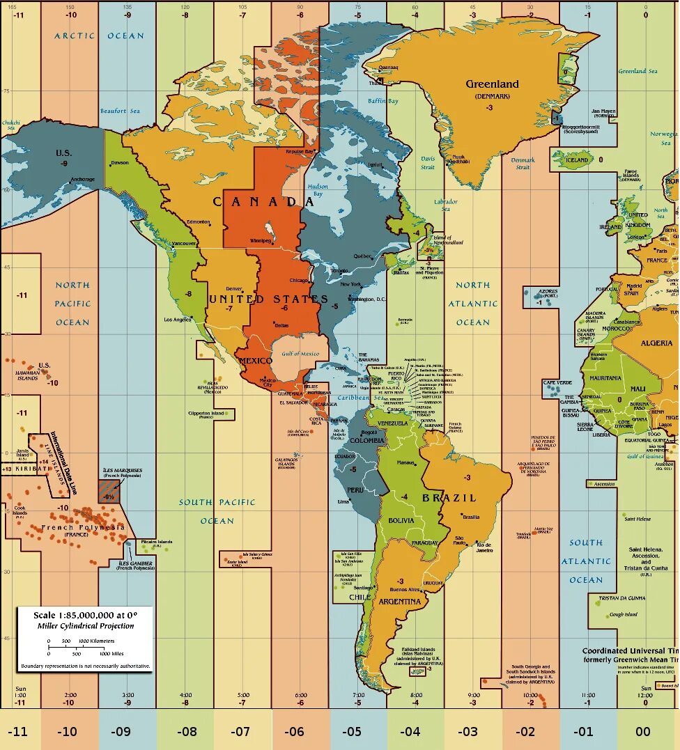 Канада время сейчас разница с москвой. Карта часовых поясов Южной Америки. Часовые пояса Северной Америки на карте. Часовые пояса США. Америка часовые подюса.
