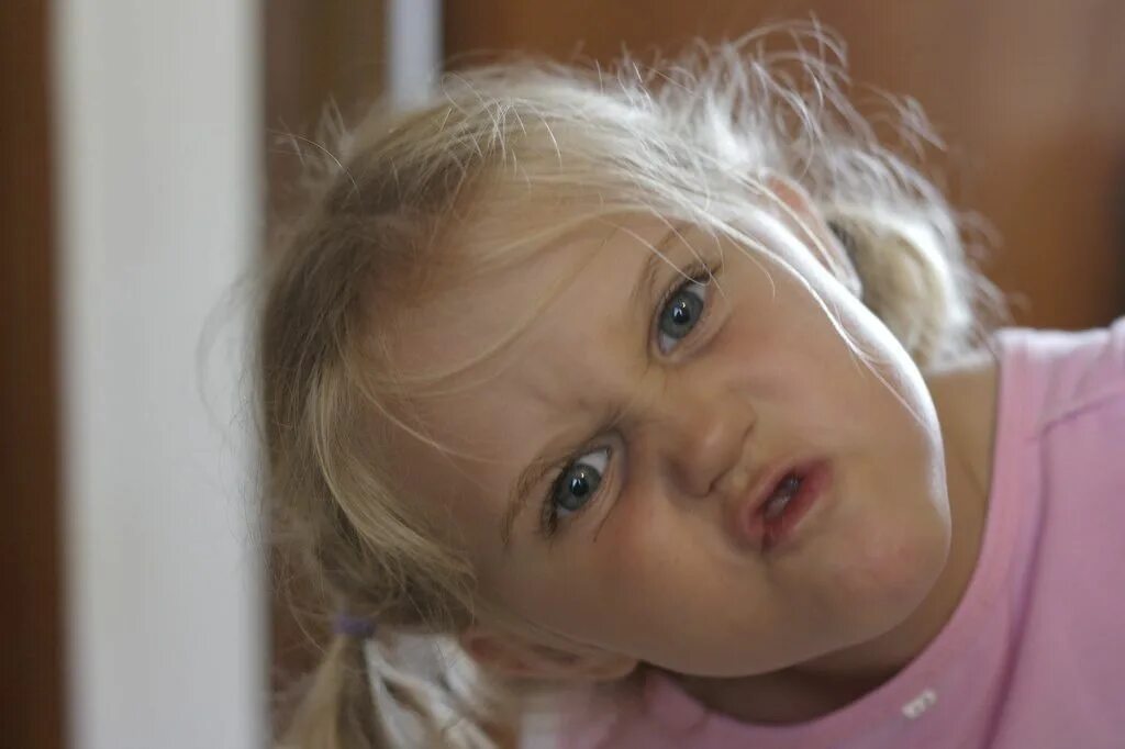 Baby i can get. Upset face.