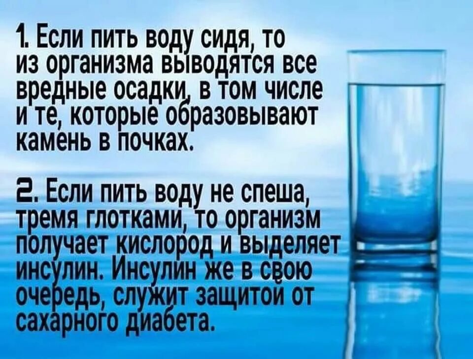 Стал больше пить воды