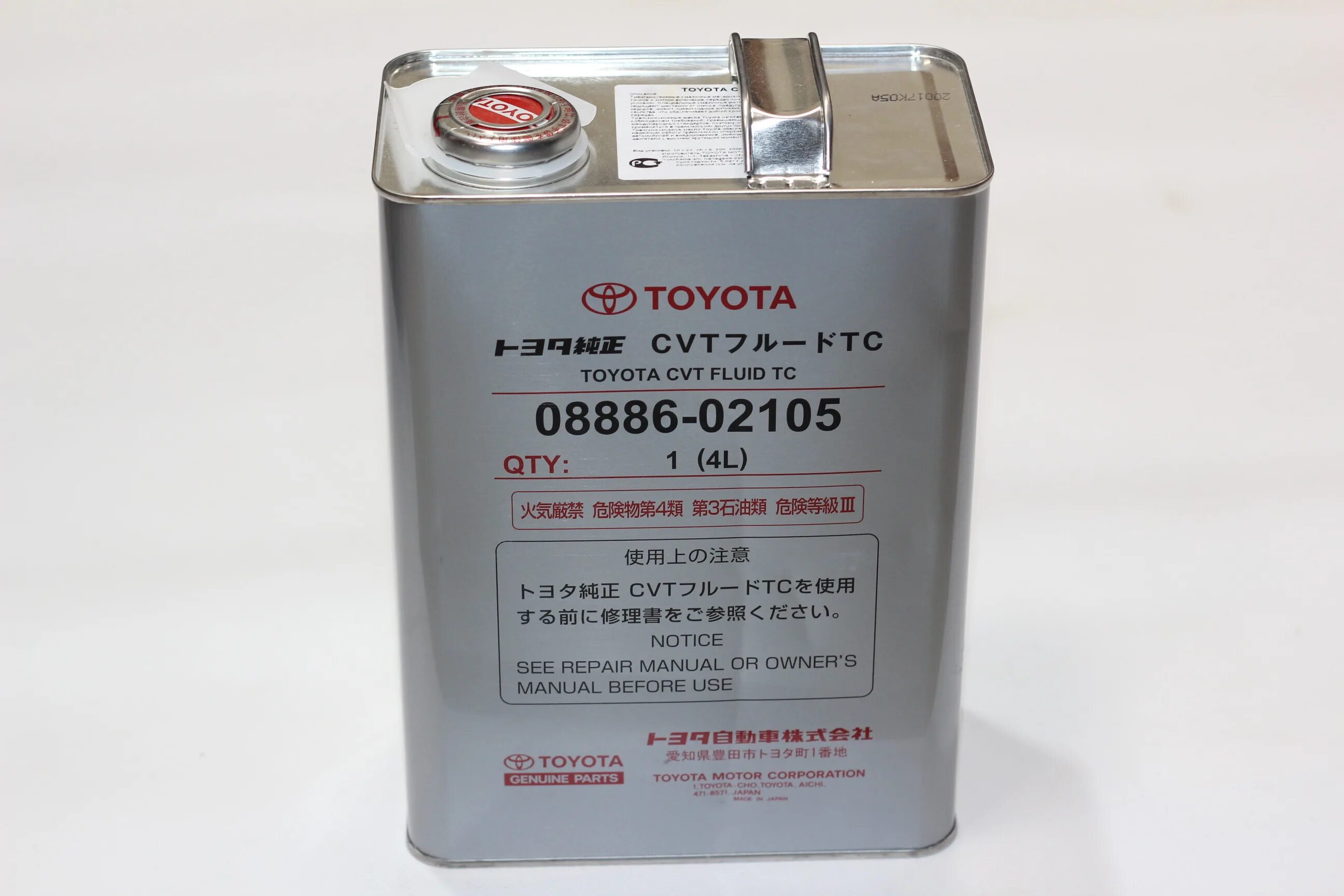 Toyota CVT Fluid TC (артикул Toyota 08886-02105 ТС). Toyota 08886-02505 Fe. CVT Fluid TC 08886-02105. 08886-02505 Toyota CVT Fluid Fe.