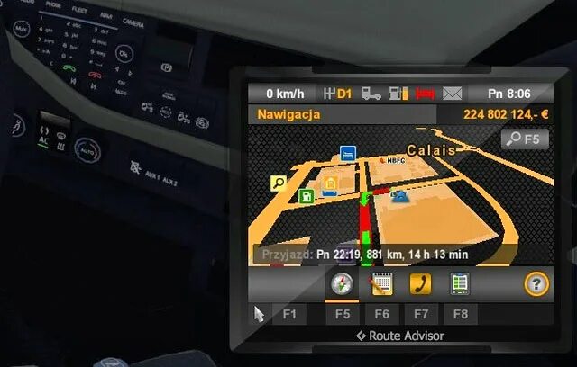 Navigation ets. Ets 2 навигатор. route advisor ets 2. роут адвизор для етс 2. road advisor для ets 2.