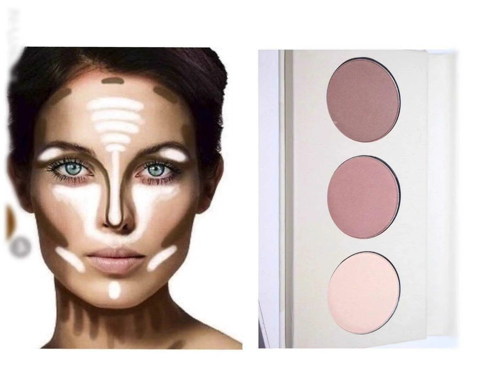 Highlighter contour