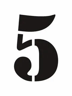 Вырезать цифру 5