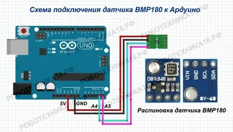 Arduino подключение датчика температуры