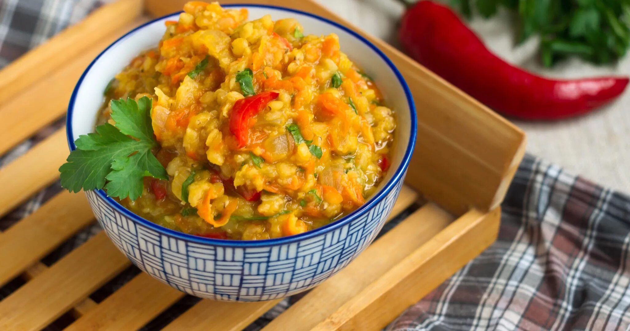 Курица с красной чечевицей рецепт