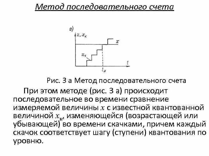 Метод последовательного изменения. Метод последовательного счета.