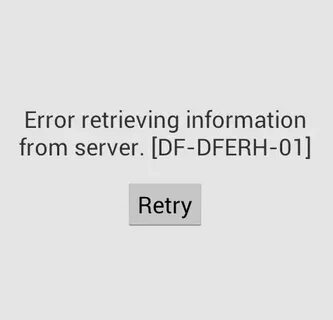 Ошибка df dferh 01