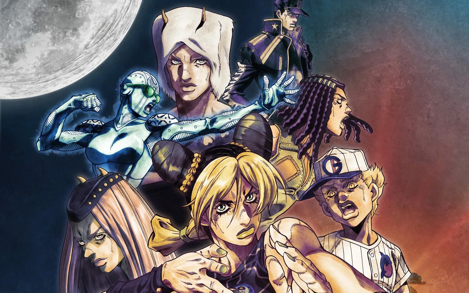 Джоджо океан 2. Jojo 6 Stone Ocean. Jojo's bizarre Adventure 6 Stone Ocean. Невероятные приключения Джоджо.