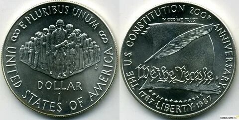 1 доллар 1987