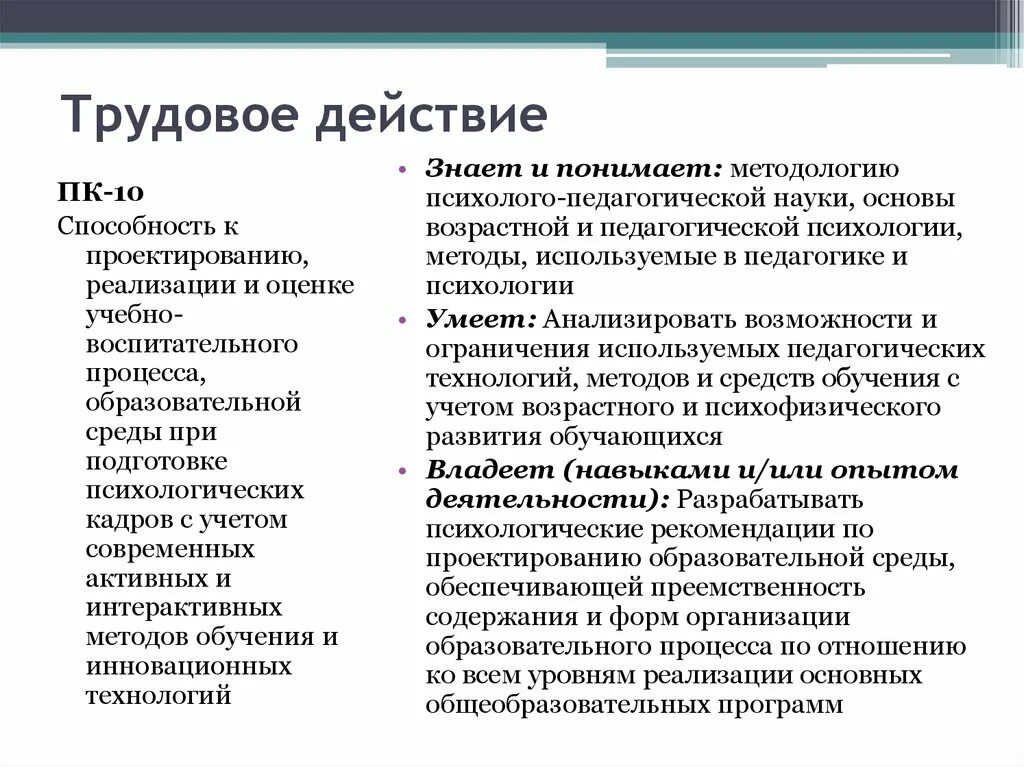 Трудовые действия процесса обучения. Интерактивные методы обучения в психологии. Трудовые действия. Оценка это в психологии.