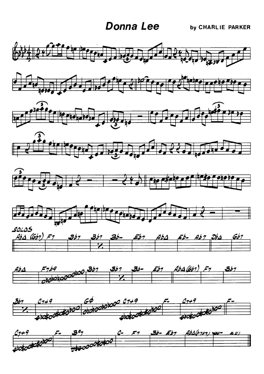 Donna lee. Donna lee ноты. Donna lee ноты бас. Donna lee charlie parker ноты. Donna lee sax alto.