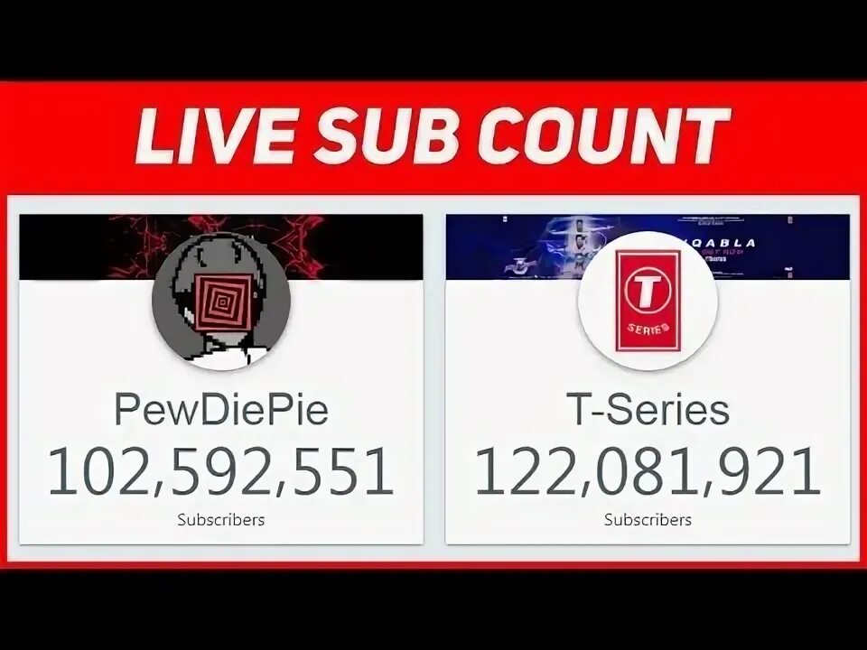 Live sub count. Live sub count