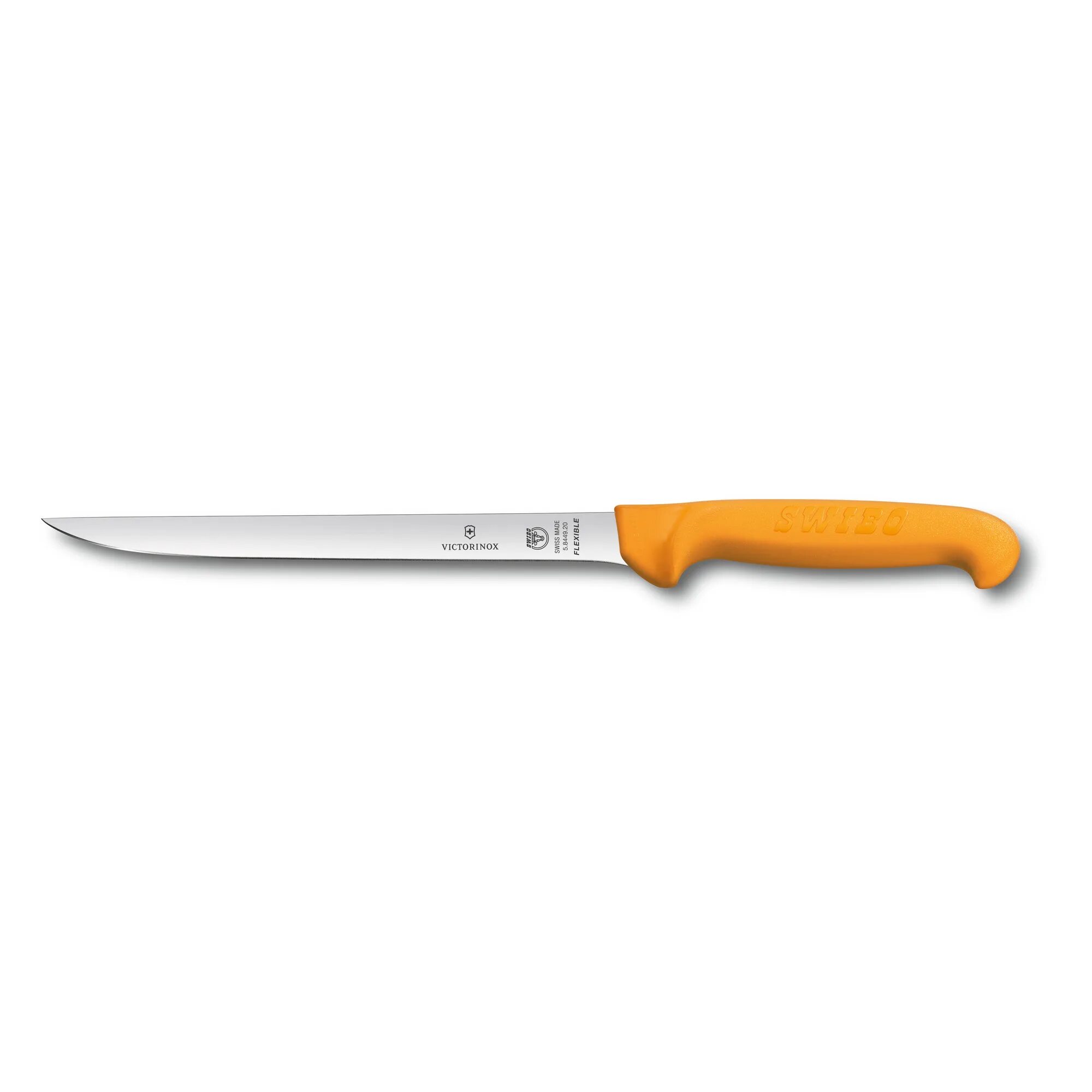 Филейный нож для рыбы. Нож для забоя victorinox swibo с лезвием 21 см. victorinox swibo 5.8427.15. нож филейный swibo victorinox. нож поварской &quot;шеф&quot; 18см, белый horeca prime.
