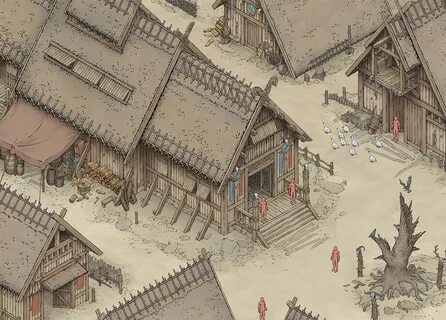 Barbarian village