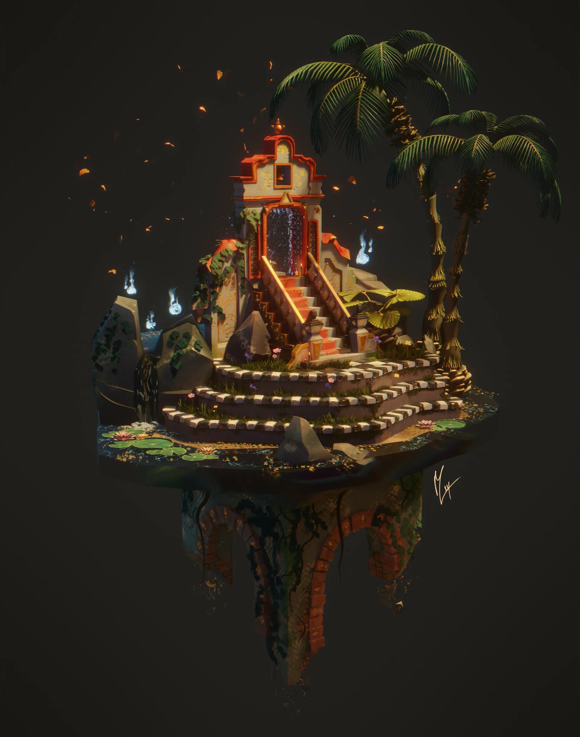 Lost temple. 3d environment artist.