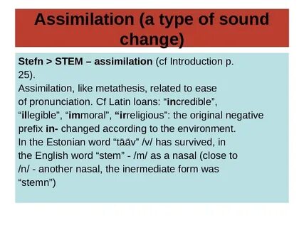 Assimilation in english phonetics
