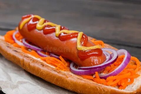 Сосиска с морковкой