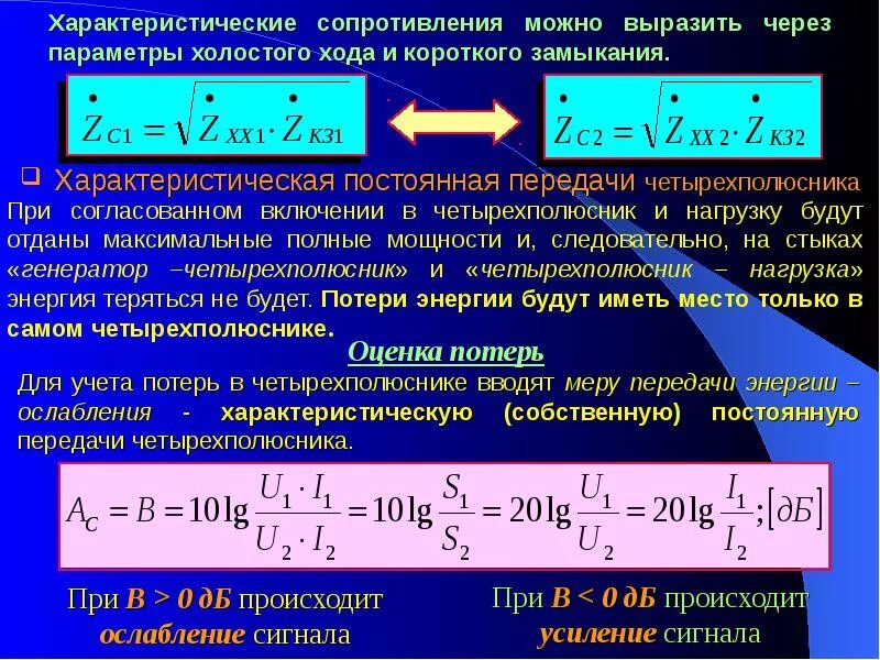 Сопротивление через параметры