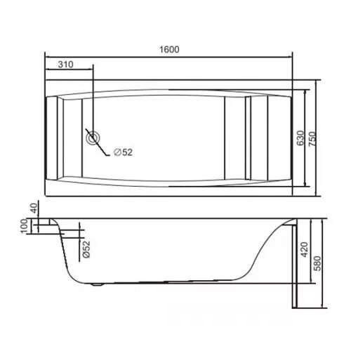 Cersanit virgo. Акриловая ванна Cersanit Virgo wp-Virgo*170-w 170x75 ультра белая. Акриловая ванна Cersanit Virgo 160х75 см. Virgo 170*75 Cersanit схема. Размер ванны Cersanit Virgo.